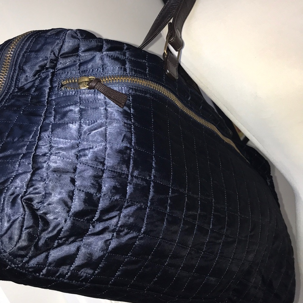 Large MIU MIU Royal Blue Quilted Nylon Tote Bag😘 - Picture 4 of 8